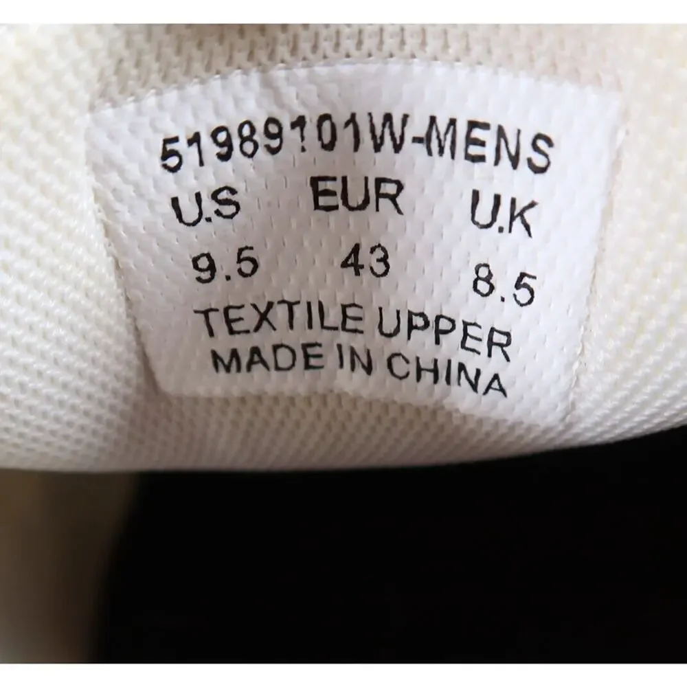 Levis Shoes Mens 9.5 Sneakers Lance Slip On Trainer Casual White Lifestyle Flat